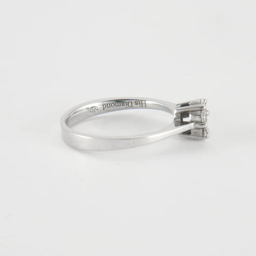 Bague 54 Bague en Or Blanc & diamants 58 Facettes