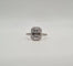 Bague 53 Bague or blanc sertie de diamants baguettes et diamants ronds 58 Facettes