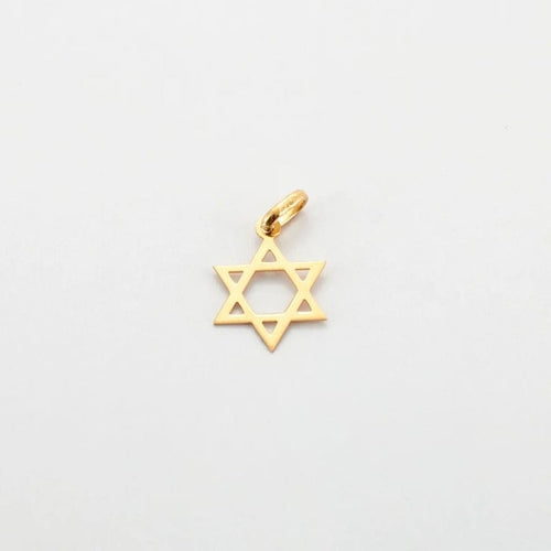 Pendentif Pendentif étoile de David Or jaune 58 Facettes