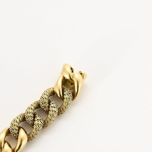 Bracelet Georges Lenfant - Rare Bracelet Gourmette Maillons Torsadés en Or Jaune 58 Facettes 58FC117