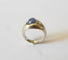 Bague 51 Chevalière Saphir et Diamants 58 Facettes
