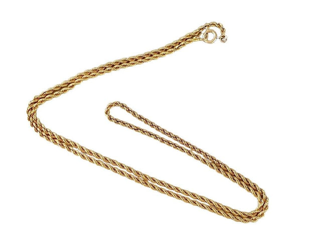 Collier Collier torsadé or jaune 58 Facettes R 1194