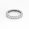 Bague 52 Alliance américaine en or blanc et diamants 58 Facettes CAN1600X2