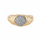 Bague 58 Bague pavée de 19 diamants en or jaune 750 58 Facettes
