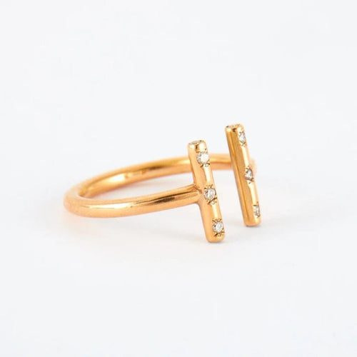 Bague 55 Bague ouverte Diamants 58 Facettes