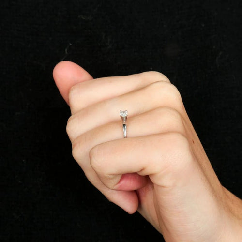 Bague 49 Bague Solitaire 0.16ct 58 Facettes FM104