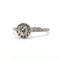 Bague 52 Bague or blanc sertie de diamants 58 Facettes