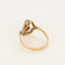 Bague 68 Bague "aigrette" en platine et or rose 58 Facettes SQU3866