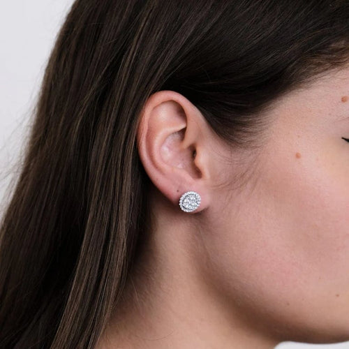 Boucles d'oreilles Boucles d'oreilles en Or blanc & diamants 58 Facettes