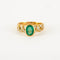 Bague 55 Bague en Or jaune, diamants & émeraude 58 Facettes