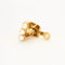 Boucles d'oreilles Boucles d’oreilles clips corne d’abondance en or jaune 18k et pierres 58 Facettes AB32