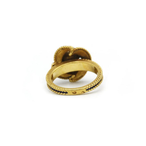 Bague 46 Bague - Or, perle et émail 58 Facettes 230270R