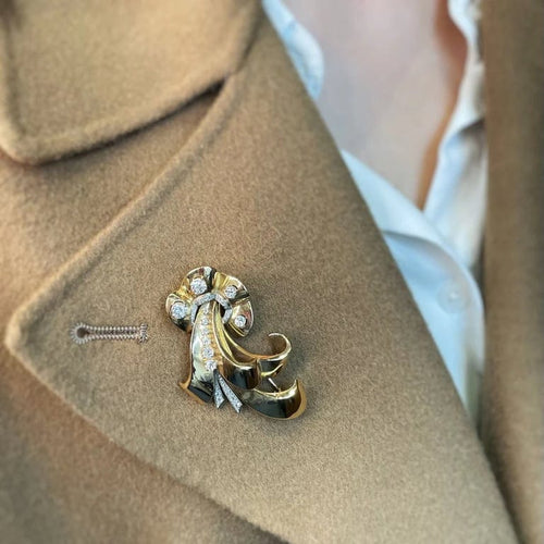 Broche Broche - Or jaune & Diamants 58 Facettes 210090R