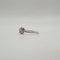 Bague 52 Bague cœur or blanc sertie d’une topaze bleue et diamants 58 Facettes
