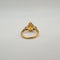 Bague 54 Bague or jaune sertie de diamants et une citrine 58 Facettes
