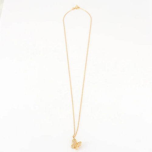 Collier Collier papillon Or jaune Diamants 58 Facettes