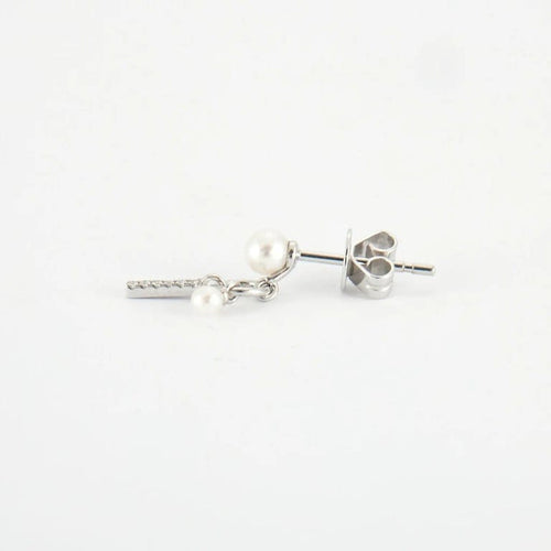 Boucles d'oreilles Boucles d'oreilles diamants & perle 58 Facettes