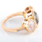 Bague 54 Bague trilogie quartz fumé et pavage diamants 58 Facettes