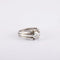 Bague 52 / Blanc/Gris / Or 750 Bague solitaire Diamant 0.30ct 58 Facettes 220020R
