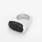 Bague 54 Bague en Or gris, Onyx 58 Facettes
