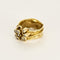 Bague 54 Bague moderniste en or jaune et diamants 58 Facettes COMP1479