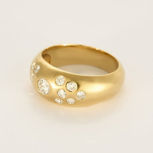 Bague 62 Bague jonc en or jaune et diamants 58 Facettes PAL3880X2