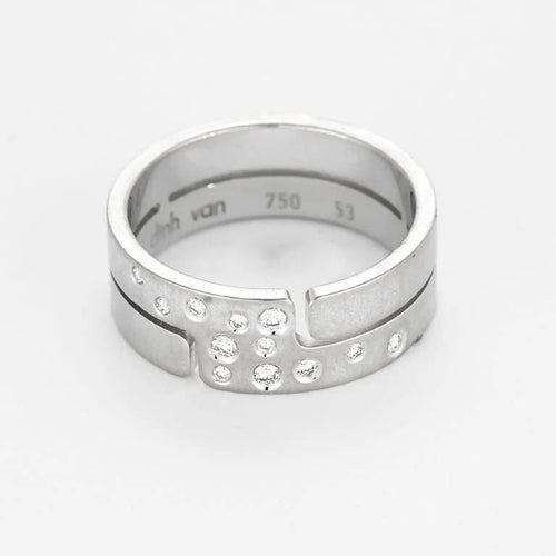 Bague 53 DINH VAN - Bague Seventies Diamants 58 Facettes 58FC102