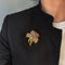 Broche Broche - Or jaune, Rubis, Pierres de Lune 58 Facettes 250199R