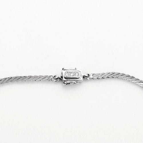Collier Collier pendentif en or gris 18k, émeraude et diamants 58 Facettes LJ15