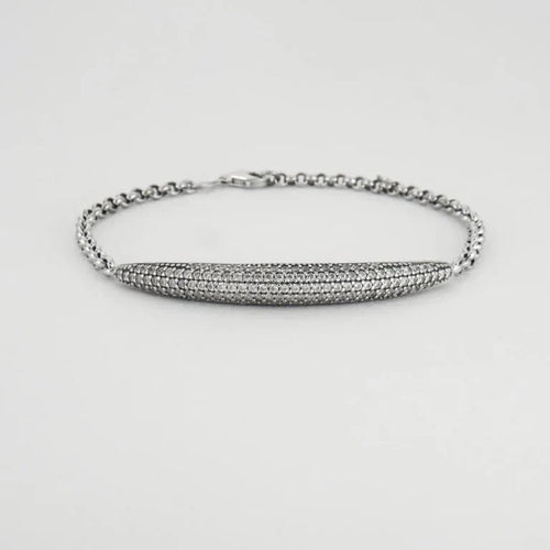 Bracelet Bracelet or blanc oxydes de zirconium 58 Facettes