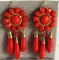 Boucles d'oreilles Boucles d'oreilles en or et corail facetté - 19ème siècle 58 Facettes