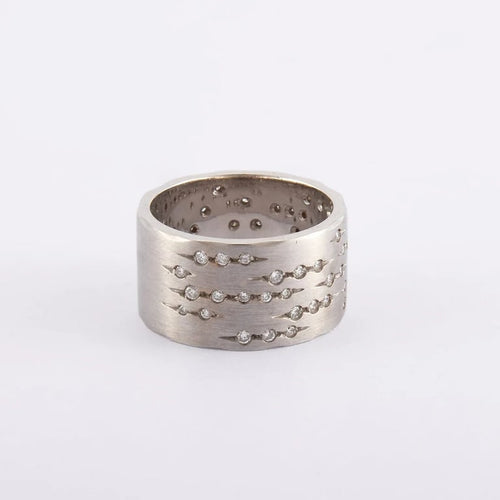 Bague 52 / Blanc/Gris / Or 750 Bague "Code" H.STERN 58 Facettes 120369R
