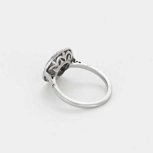Bague 48 Bague or blanc, platine et diamants 58 Facettes 58FC115