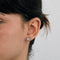 Boucles d'oreilles Boucles d’oreilles clous carrées en or blanc 18k et diamants 58 Facettes AB36