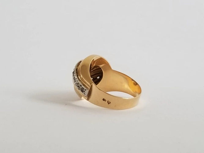 Bague 56 Bague tourbillon diamants 0.56 carats 58 Facettes