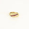 Boucles d'oreilles Boucles d'oreilles en or jaune et blanc 18K, rubis et diamants 58 Facettes 58FC128