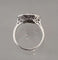 Bague 53.5 Bague Style Art Déco Octogonale Diamants Or Blanc 58 Facettes R 1656