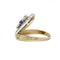 Bague 59 Bague or jaune platine diamants saphir 58 Facettes 240325R