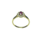 Bague 60 Bague marguerite rubis et diamants en or jaune 18 carats 58 Facettes 250390