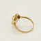 Bague 62 Bague navette en or jaune, diamants et saphirs calibrés 58 Facettes DINA0288X2