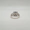 Bague 53 Bague or blanc sertie de diamants ronds et baguettes 58 Facettes