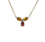 Collier Collier or rose serti de saphirs et d'un diamant 58 Facettes