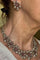 Boucles d'oreilles Ensemble Fleur Diamant et Tourmaline d'inspiration vintage 58 Facettes VIN-SET-II