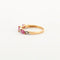 Bague 53 Bague Or jaune Rubis Diamants 58 Facettes