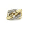 Bague 52 Bague maille gourmette en or bicolore 750 et diamants 58 Facettes 250198R
