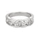Bague 51 Bague jonc en or blanc 18K sertie de diamants 58 Facettes 58FC150
