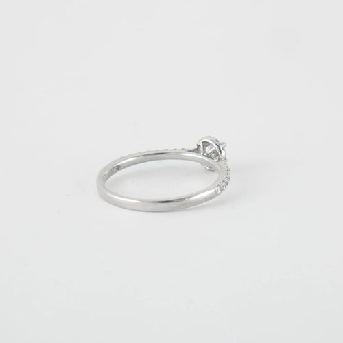 Bague 53 Bague Or blanc Diamants 58 Facettes