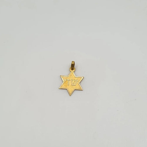 Pendentif Pendentif Étoile de David en or jaune 58 Facettes