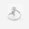 Bague 61 Bague à perle de culture en platine et or gris 18k, diamants 58 Facettes BG6