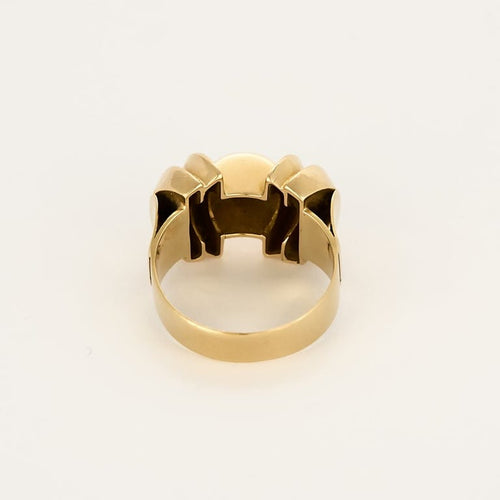 Bague 57 Bague Tank en or jaune et diamants 58 Facettes RAM3338X2